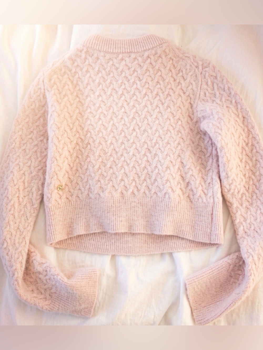 Lululemon Alpaca Wool-Blend cropped silhouette Pink